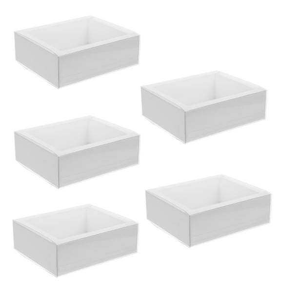 FRCOLOR 5 Pcs Small Candy Containers Gift Packaging Boxes Banquet White