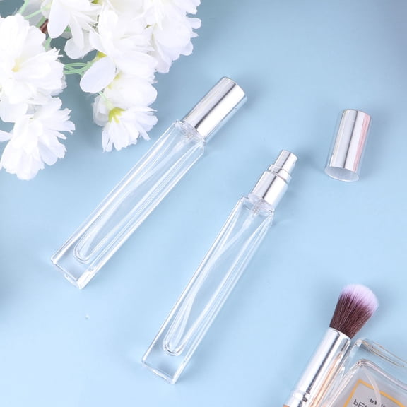 FRCOLOR  5 Pcs Spray Perfume Bottle Empty Refillable Water Bottles Travel Silver