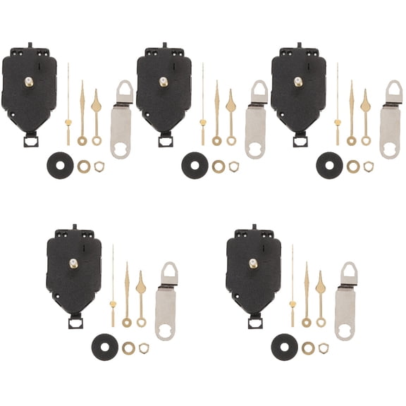 TAILTOSS DIY Clock Parts, Black Plastic and Iron, Mute Design for Use