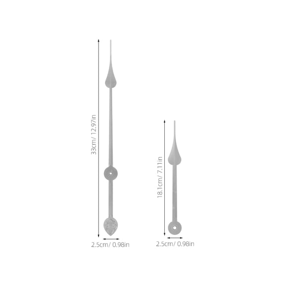 CIMAXIC 5 Sets Aluminum Clock Hands White Timekeeping For Homeowners And DIY Projects