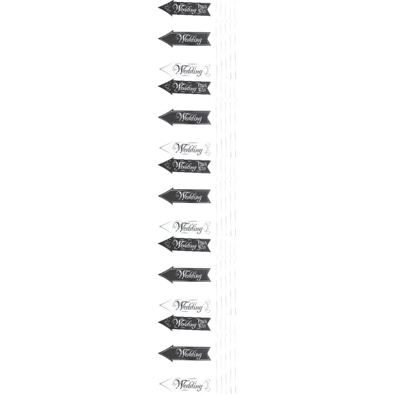FRCOLOR 5 Sets Outdoor Wedding Signs DIY Yard Wedding Signs Outside Wedding Decor with Stakes