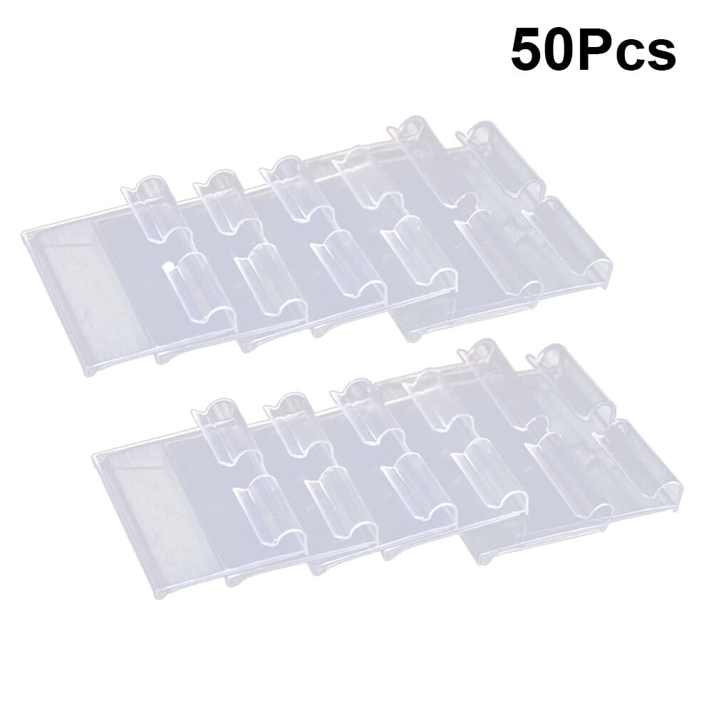 FRCOLOR 50 PCS Transparent Signs for Clothing Racks PVC Price Tags ...