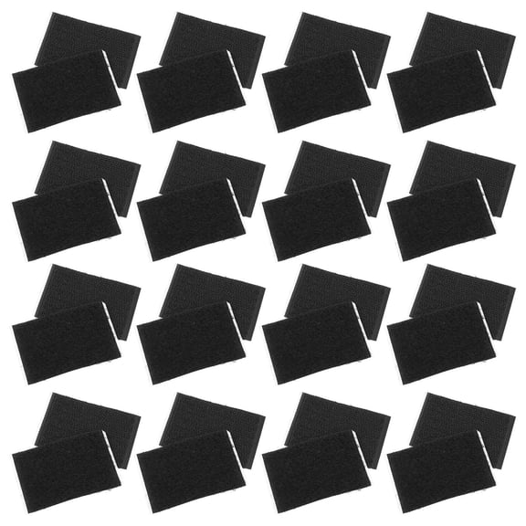 WASHWEPE Furniture Tape Black 50 Pairs 2.4x1.6x0.1in