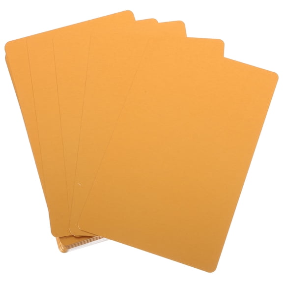 FRCOLOR  50 Pcs Aluminum Business Card Blanks Engraving Products Cards Golden