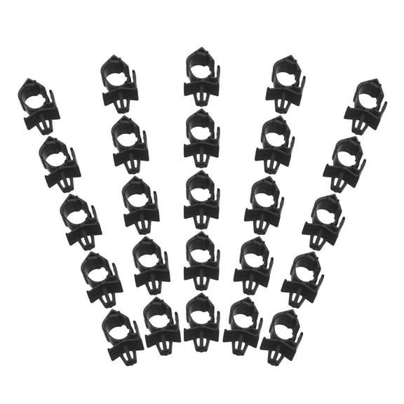 FRCOLOR 50 Pcs Automotive Wiring Harness Fixing Card 3.40X1.80X1.10CM Black