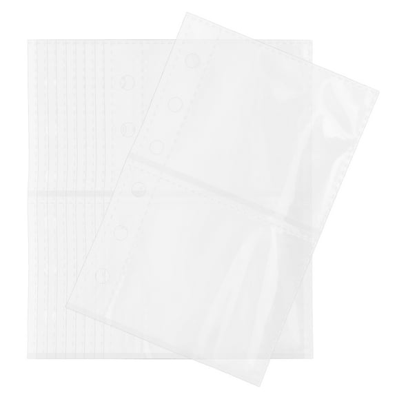 FRCOLOR 50 Pcs Clear Scrapbook Pages 13.00X8.70X0.01CM Transparent