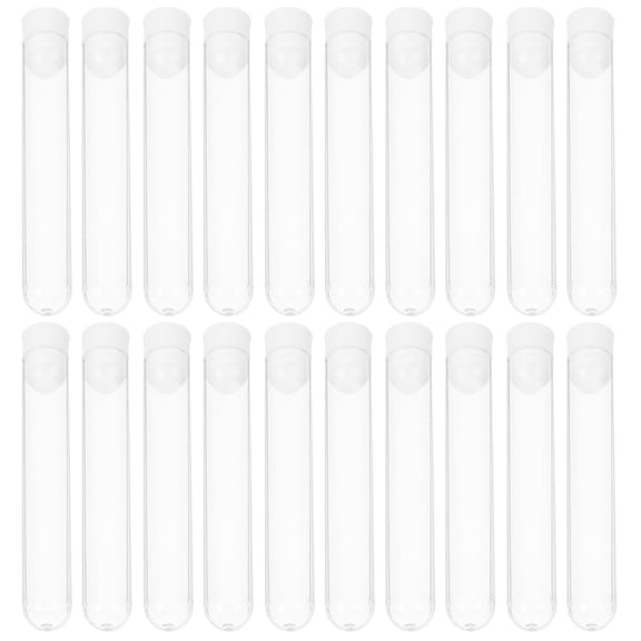 Alasum 50Pcs Small Plastic Tubes with Screw Caps for Cosmetics and Craft Holding