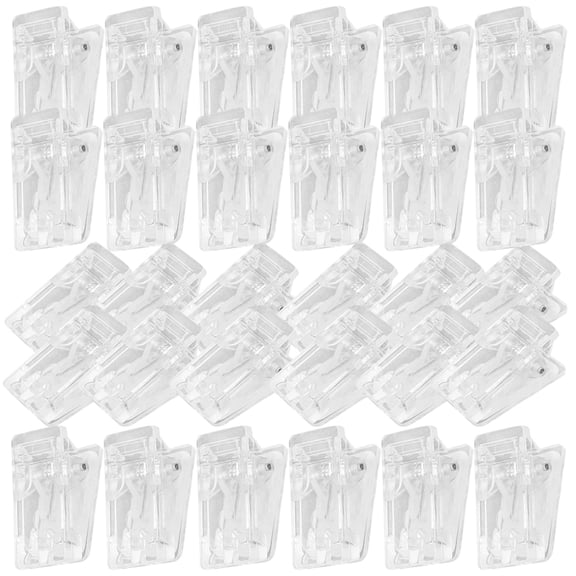 FRCOLOR Transparent Spring Clips for Wall Hanging and DIY Crafts Made of ABS Plastic Ideal for Daily Use 50 Pieces
