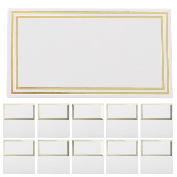WASHWEPE Blank Seating Cards Wedding Party Seat Card White 50Pcs 3.54X1.97X1.97In