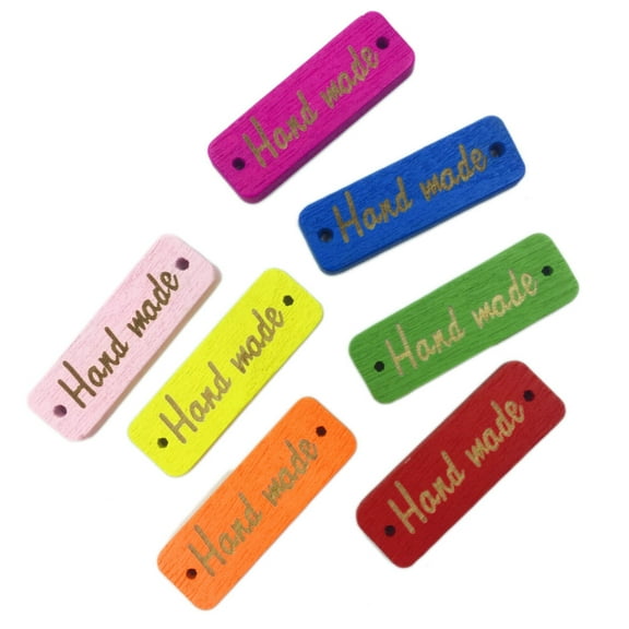 FRCOLOR  50 Pcs Labels Tags for Handmade Items Wooden Sign Craft Supplies
