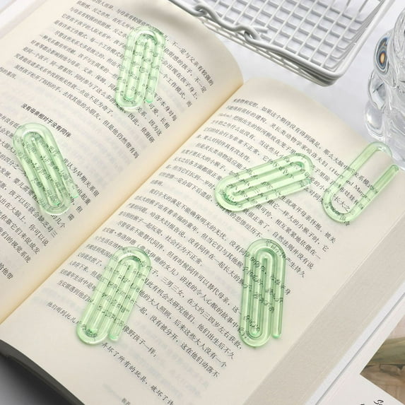 FRCOLOR 50 Pcs Small Office Paperclips Decorative Assorted Size White