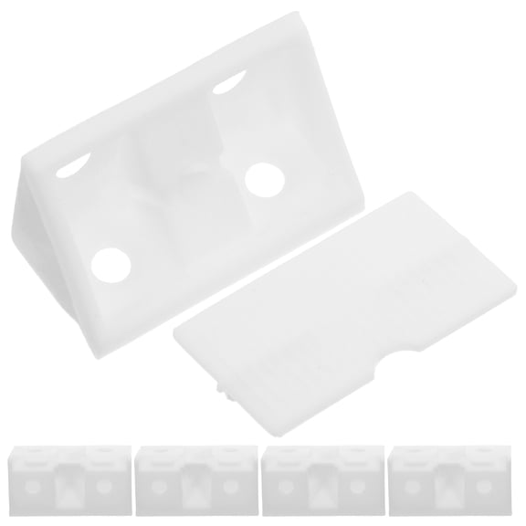 FRCOLOR 50pcs Small L Brackets for Shelves Corner Braces Shelf Brackets for Home Office and Warehouse Use