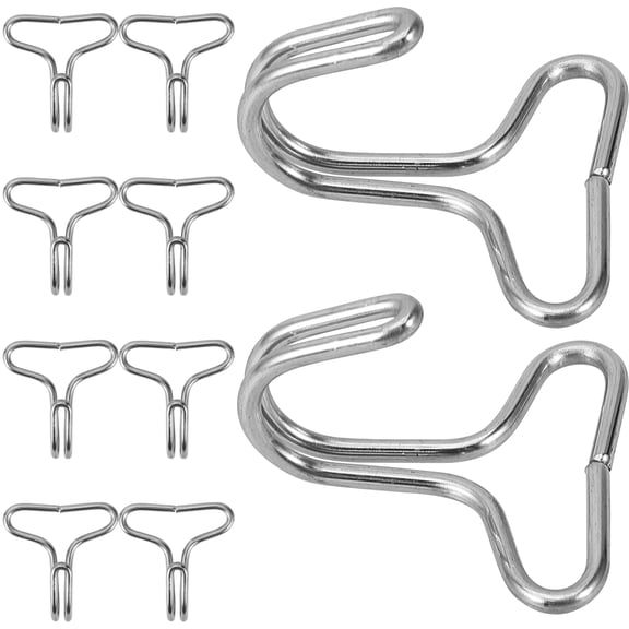 FRCOLOR Car Seat Cover Hook Clip for Home Silver Iron Material 50pcs Compatible with Various Car Seats