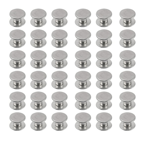 LABSERRON 50Sets Silver Stainless Steel Binding Parts for Document and Album Binding
