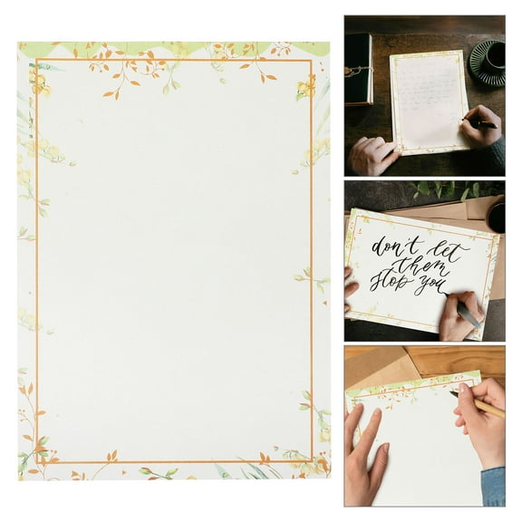 FRCOLOR 50 Sheets Writing Paper For Letter Painting Letter Paper Vintage Style Letter Paper Retro Paper