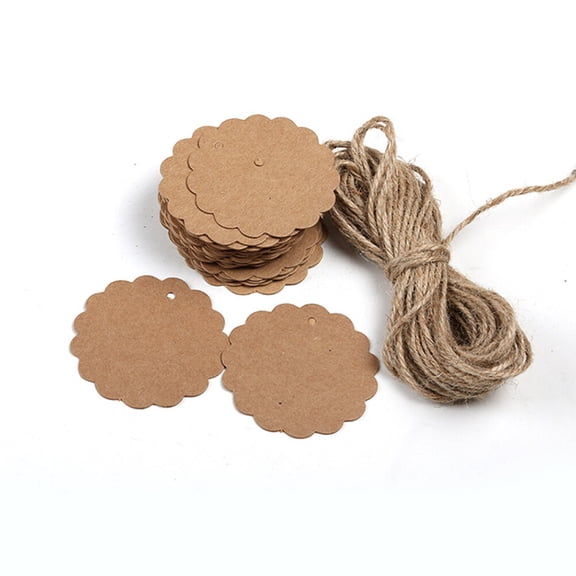 LABSERRON Handmade Tag Kraft Paper Tags Khaki For Sign Making Decoration Students 500Pcs 5.5X6CM