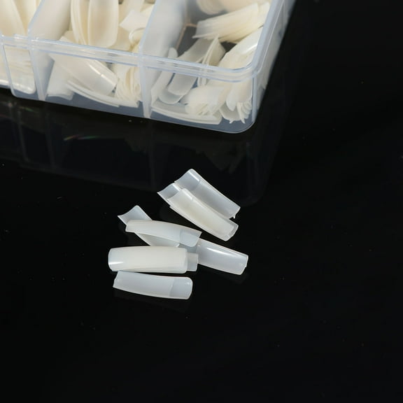 FRCOLOR 500 Pcs False Nail Tips Artificial Fake Pointy Dip Miss White