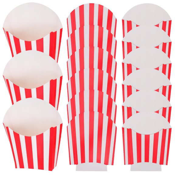 FRCOLOR 50Pcs French Fries Box Assorted Color for Outdoor Picnics and Performance Decorations