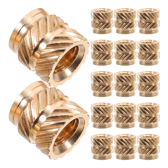 FRCOLOR 50Pcs Heat Set Insert Copper Threaded Insert Female Thread Heat Set Insert Supply ( )