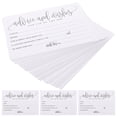 thumbnail image 1 of FRCOLOR 50pcs Writable Wedding Table Cards Blessing Cards Banquet Table Note Cards Wedding Supplies Bridal Shower Mr and Mrs Wishes Cards, 1 of 7