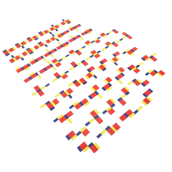 FRCOLOR 54 Sheets Rectangular Prism Education Tool Unfold Patterns for Surface Area Demonstration Physics Experiment Aid Geometry Learning Gadget