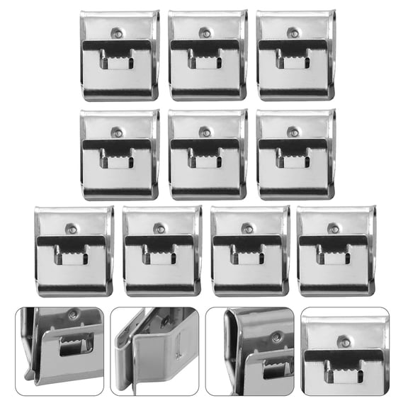 KAKOWELY Cable Clamps Solar Module Cable Clamps Silver 304 Stainless Steel 55pcs