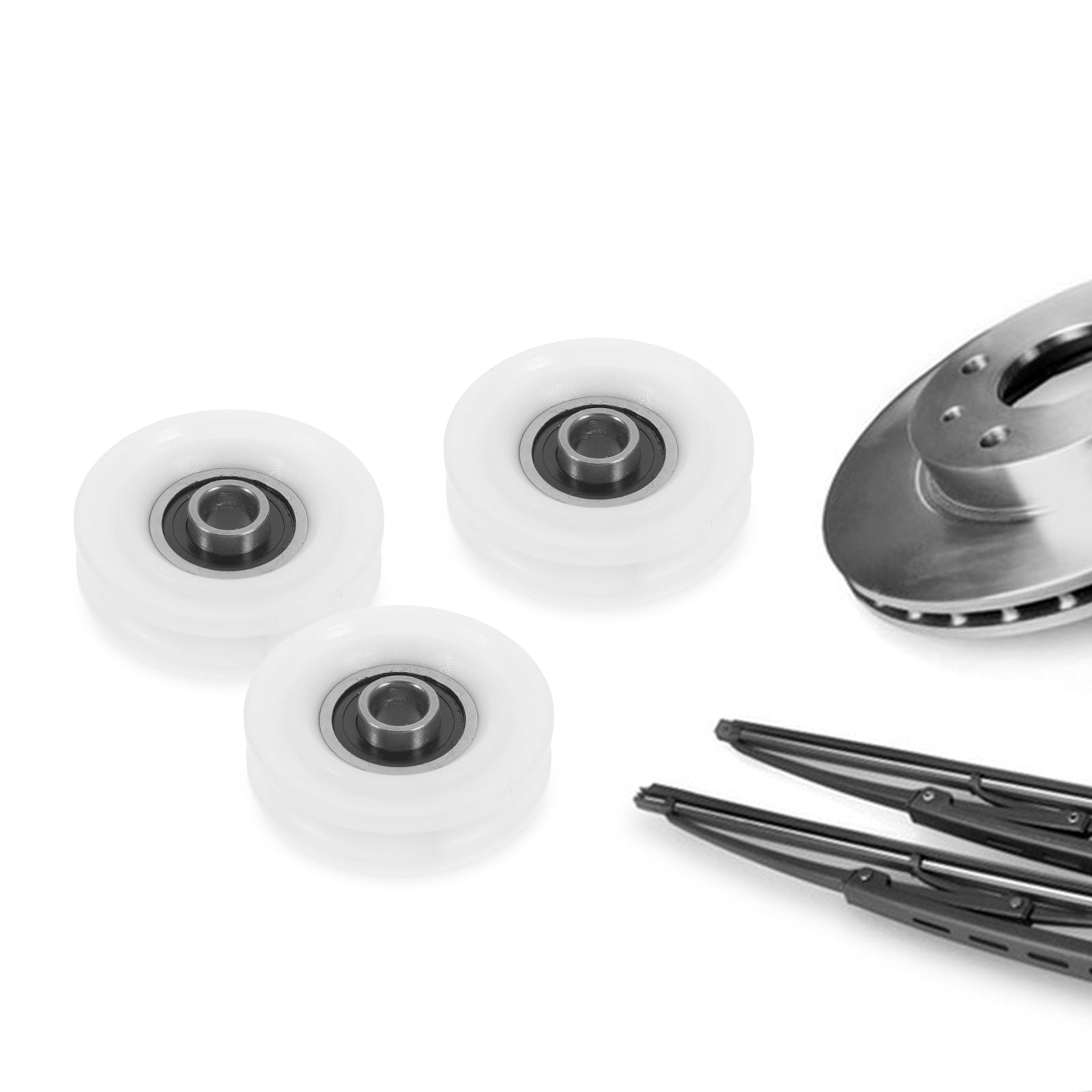 Uxcell 40x10mm Nylon U-Groove Bearing Roller With M6 Threaded Rod - For Sliding Doors, Drawers & DIY Tracks