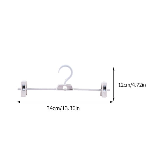 WASHWEPE Windproof Drying Clip White Plastic 5Pcs Anti Skid Pants Clip