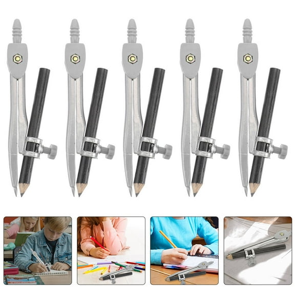 PAMINGONO Metal Compass Multi 5Pcs For School