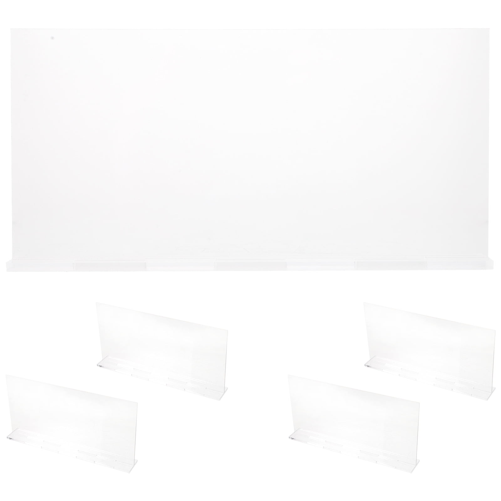 FRCOLOR 5pcs Desk Name Plate Clear Acrylic Office Name Plate Name Plate