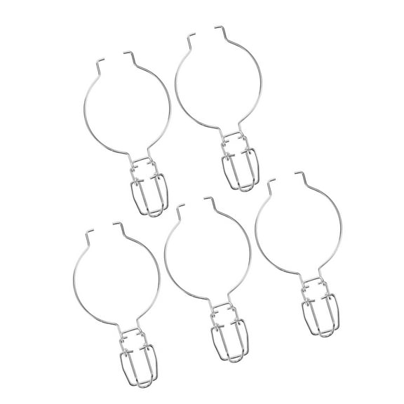 FRCOLOR 5pcs Glass Canning Jar Accessories Wire Clamp Sealed Buckle for Wide Mouth Jars Replacement Clips for Kitchen Storage and Can Sealing Fastenings