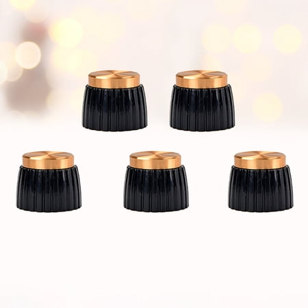 LABSERRON Guitar Volume Control Knobs 5Pcs ABS Golden