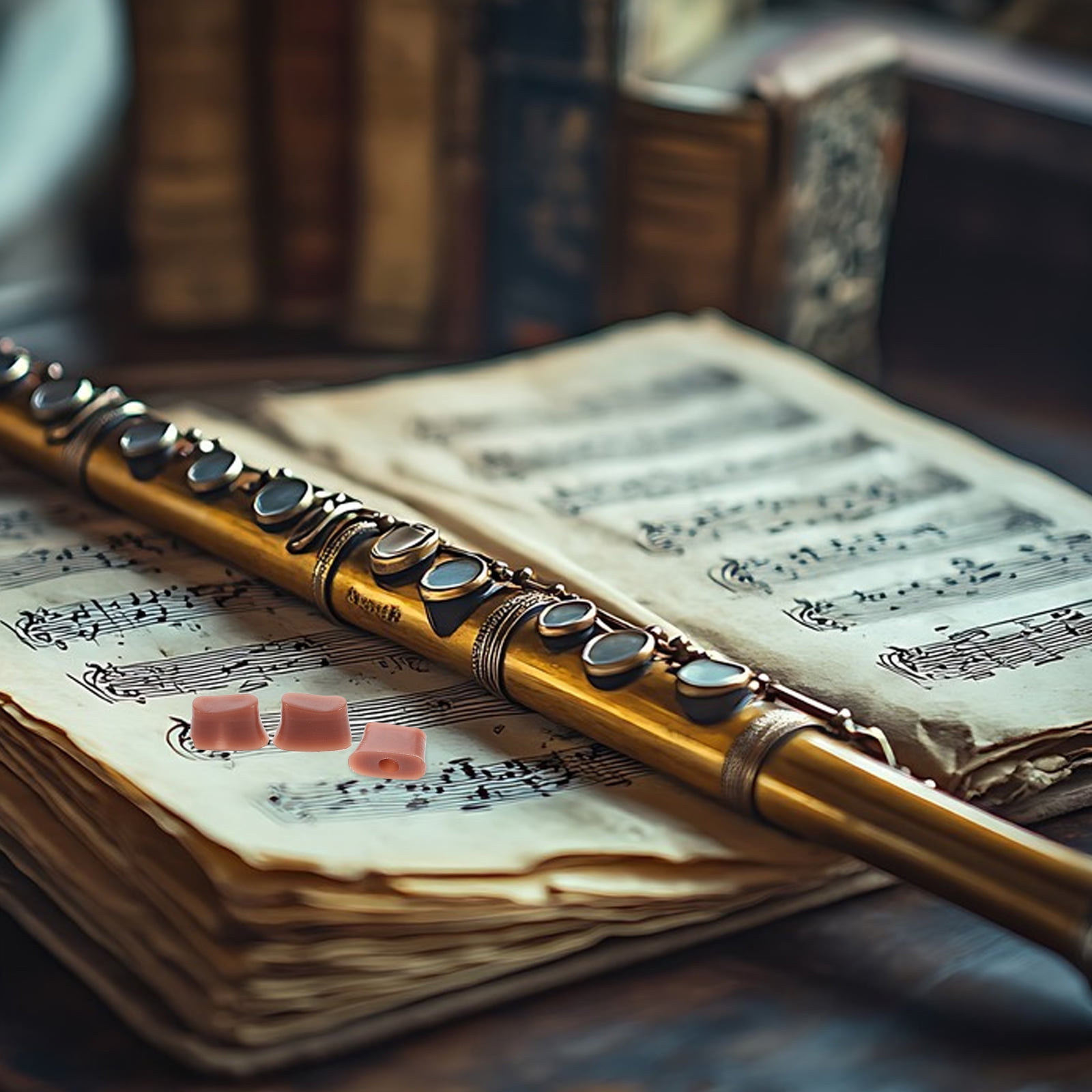 FRCOLOR 5pcs Instrument Accessories Kits Flute Brick Rubber Hole ...