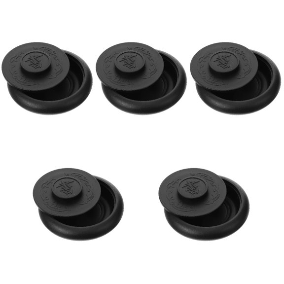 FRCOLOR 5pcs Lidded Calligraphy Inkslab Covered Inkslab Painting Ink Stone Inkslab for Writing
