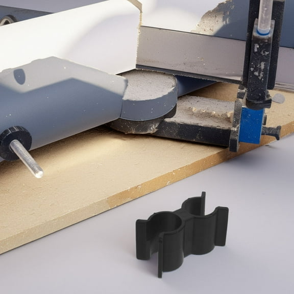 FRCOLOR 5pcs Plastic Double Pipe Clamps Tube Clamp For Yacht Shelf Link Clips Fasteners Accessory Double Pipes Clips Boat Accessory