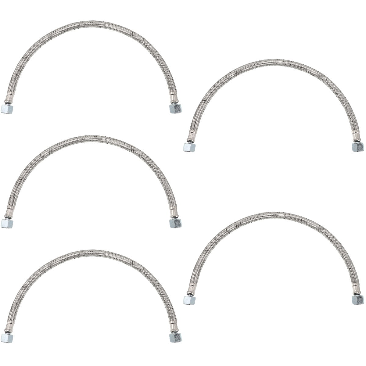 KAKOWELY Hose Silver No Rust Air Compressors Repair 5Set 11.8x1.2in