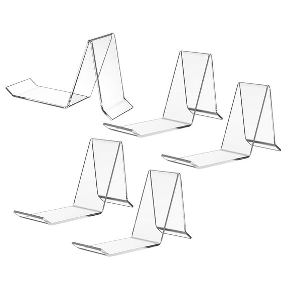 FRCOLOR 5pcs Transparent Shoe Display Stand For Single Shoes Cellphone Holder Counter Organizer Clear Shoe Rack
