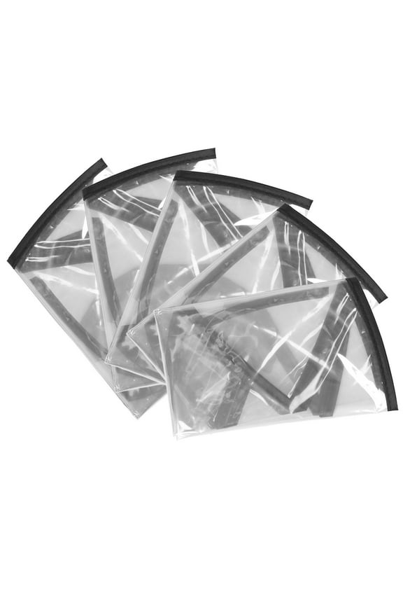 5pcs Waterproof Rain Bonnet Clear Plastic Rain Hats to Protect Hairstyle Lightweight and Portable Outdoor Activities Rain Hats