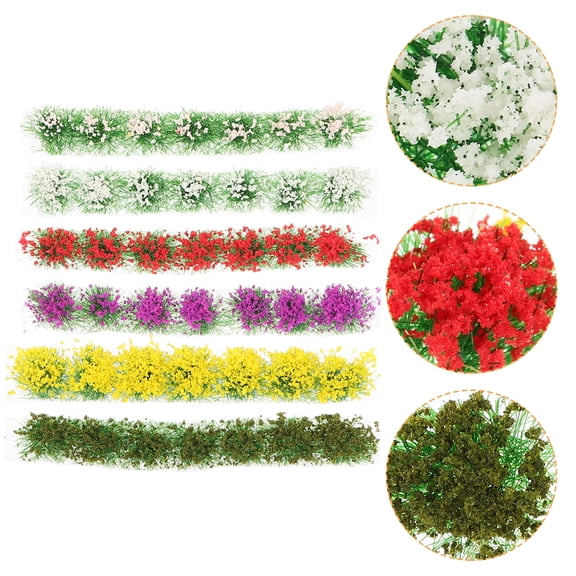 LABSERRON Simulation Flower Cluster Resin White Realistic Design Architectural Sandboxes 6 Boxes