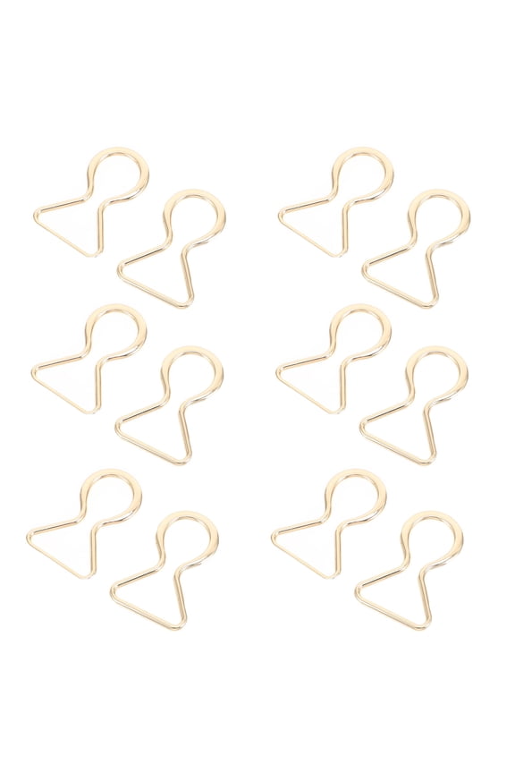 6 Pairs Waist Cinch Belt Buckle Alloy Golden Decorative Clothes Fastening for Women