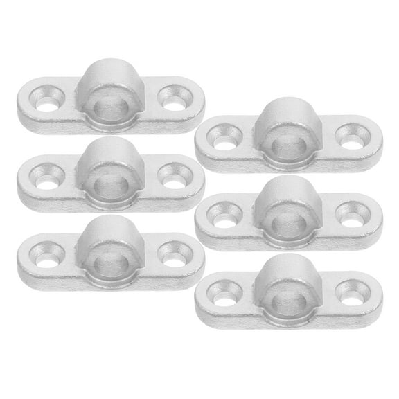 FRCOLOR  6 Pcs Awning Eyelets Beaded Tires Fish Hole Accessories Silver