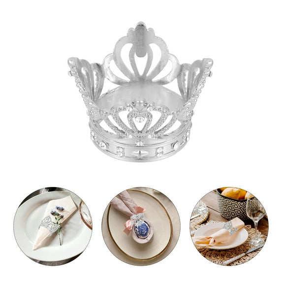 FRCOLOR 6 Pcs Bee Napkin Button Decoration Banquet 5.70X5.70X3.60CM Silver