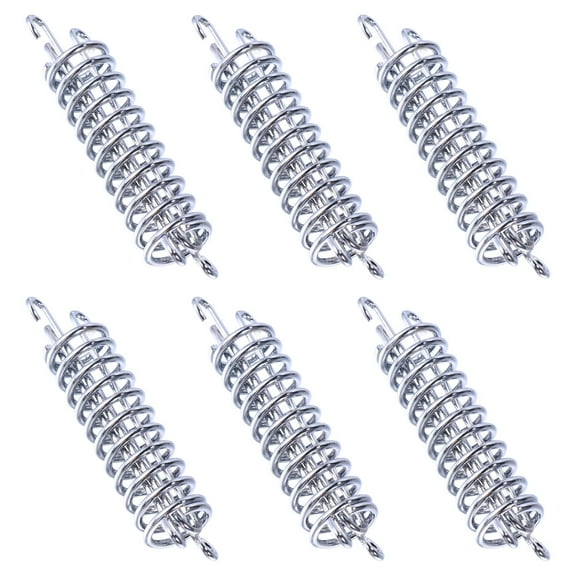 FRCOLOR 6 Pcs Camping Tent Snap Hook Poles for Tarp Stakes Heavy Duty Canopy Weights Silver