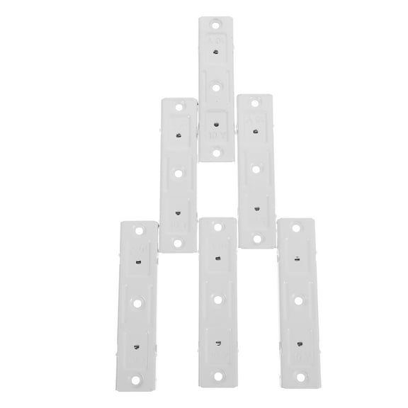 FRCOLOR  6 Pcs Ceiling Curtain Track Brackets Black Room Divider White