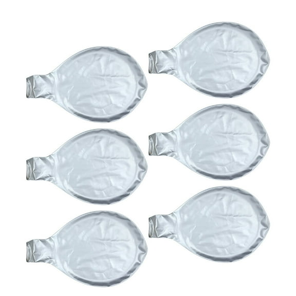FRCOLOR 6 Pcs Ceiling Decorations Silver Balloons Size 1 Black