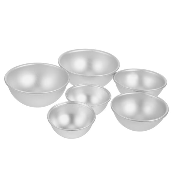 WASHWEPE Cake Ball Mold Metal Creative Design Diy Enthusiasts 6Pcs