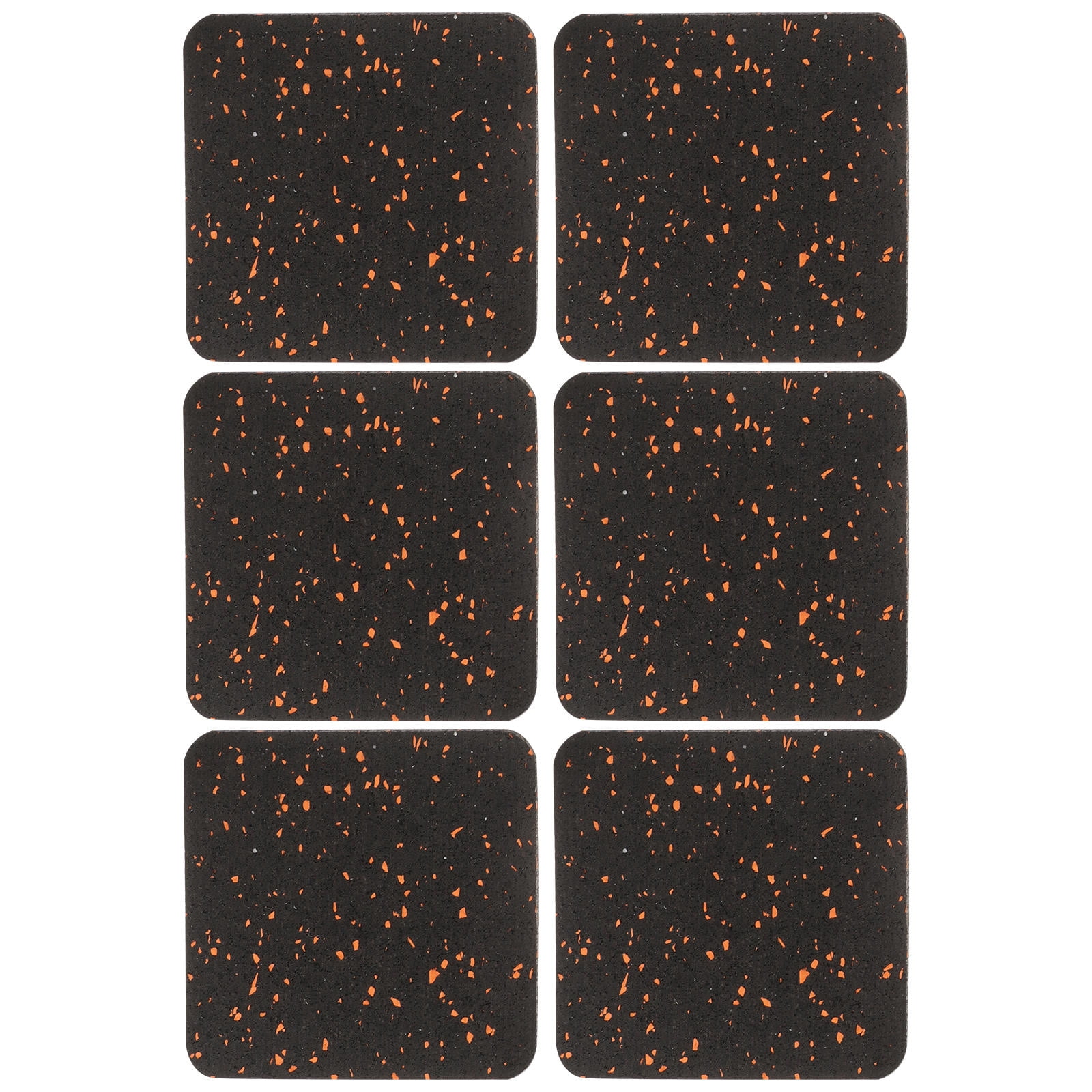 Mat Pad Notes FRCOLOR 6 Pcs Gym Pad Rubber Exercise Mat Pads Thick Vibration Work ...