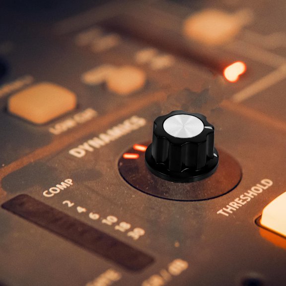 FRCOLOR 6 Pcs Knobs Potentiometer Knob Cap Child 2.00X2.00X1.30CM Black