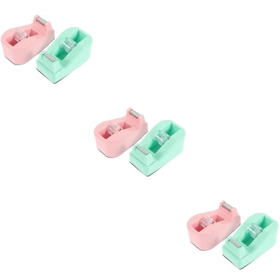 FRCOLOR 6 Pcs Office Tape Holder Household Tape Cutter Convenient Sticker Dispenser