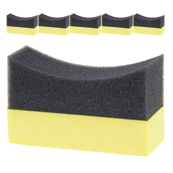 FRCOLOR 6-Pack Car Polisher Pads and Tire Applicator Sponges for Auto Detailing and Car Wash Maintenance